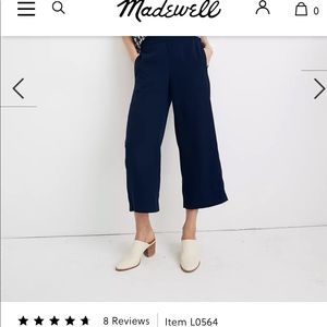 Madewell - Wide Leg Crop Pants - XS - Excellent Condition